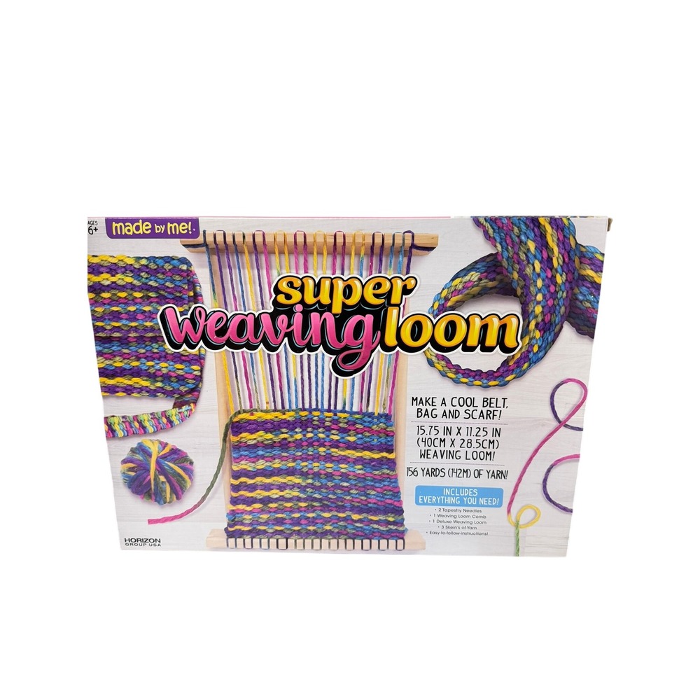 Made By Me Super Weaving Loom Kit Make Belt Bag Scarf Craft Ages 6+
